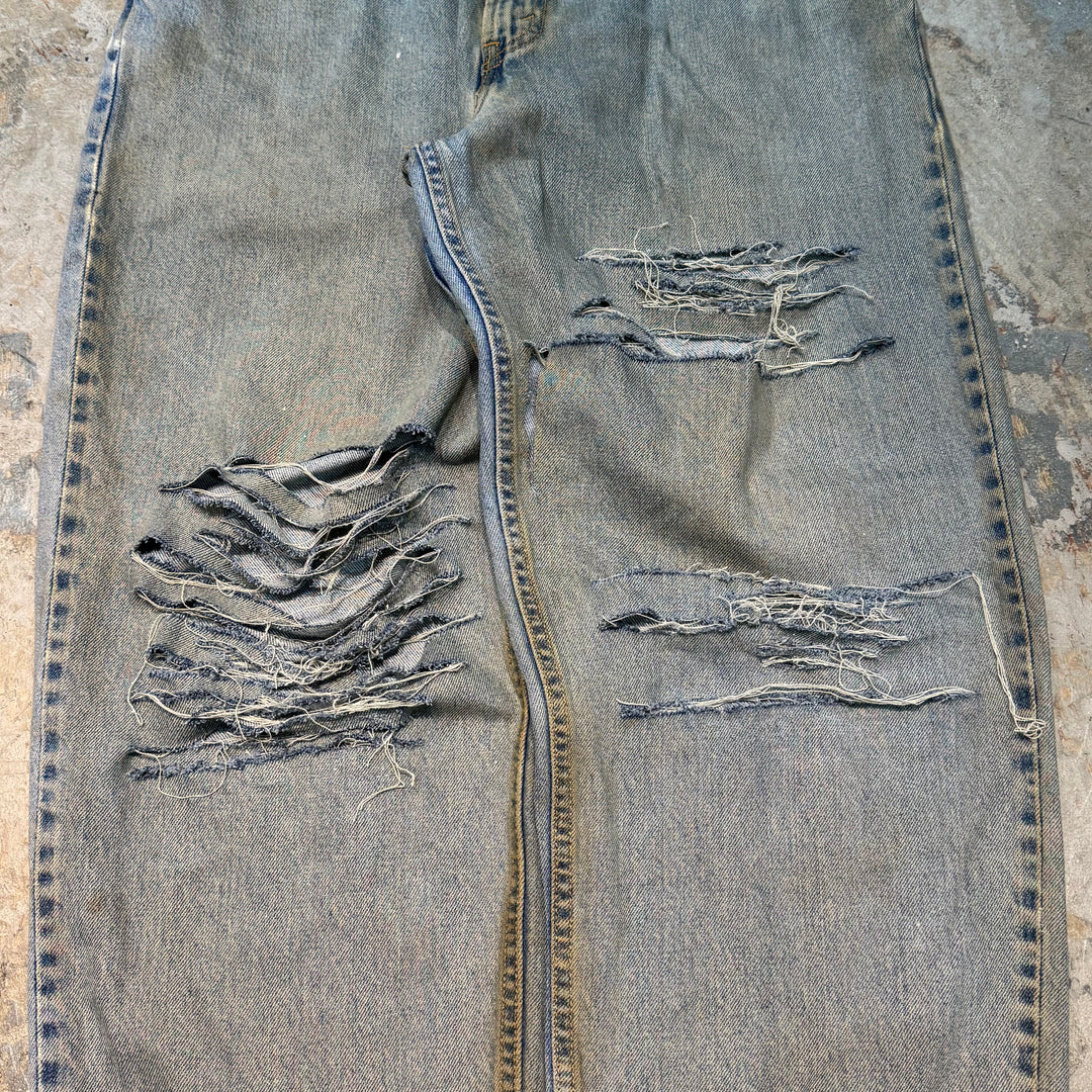 古着 Levis 560 Coffee Dye / コーヒー染 / Damage Denim /ダメージデニム/ 実寸35×31