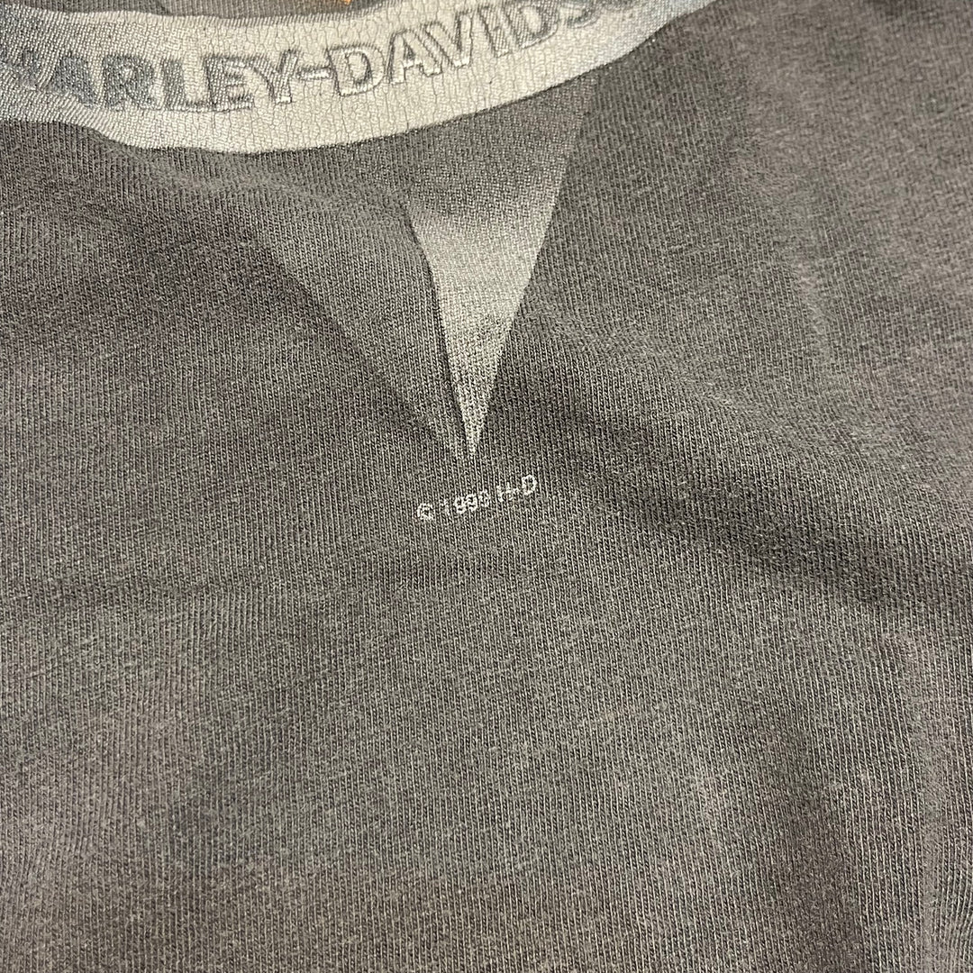 古着 99's USA製 Harley-Davidson/ハーレー ダビッドソン / CRUISING THE CHESAPEAKE REGION / メリーランド州ボルチモアストア / プリントTシャツ / サイズM