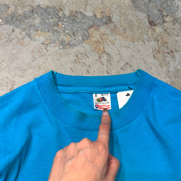 古着 USA製 90's FRUIT OF THE LOOM/ フルーツオブザルーム/ プリントTシャツ/ シングルステッチ/ サイズXL