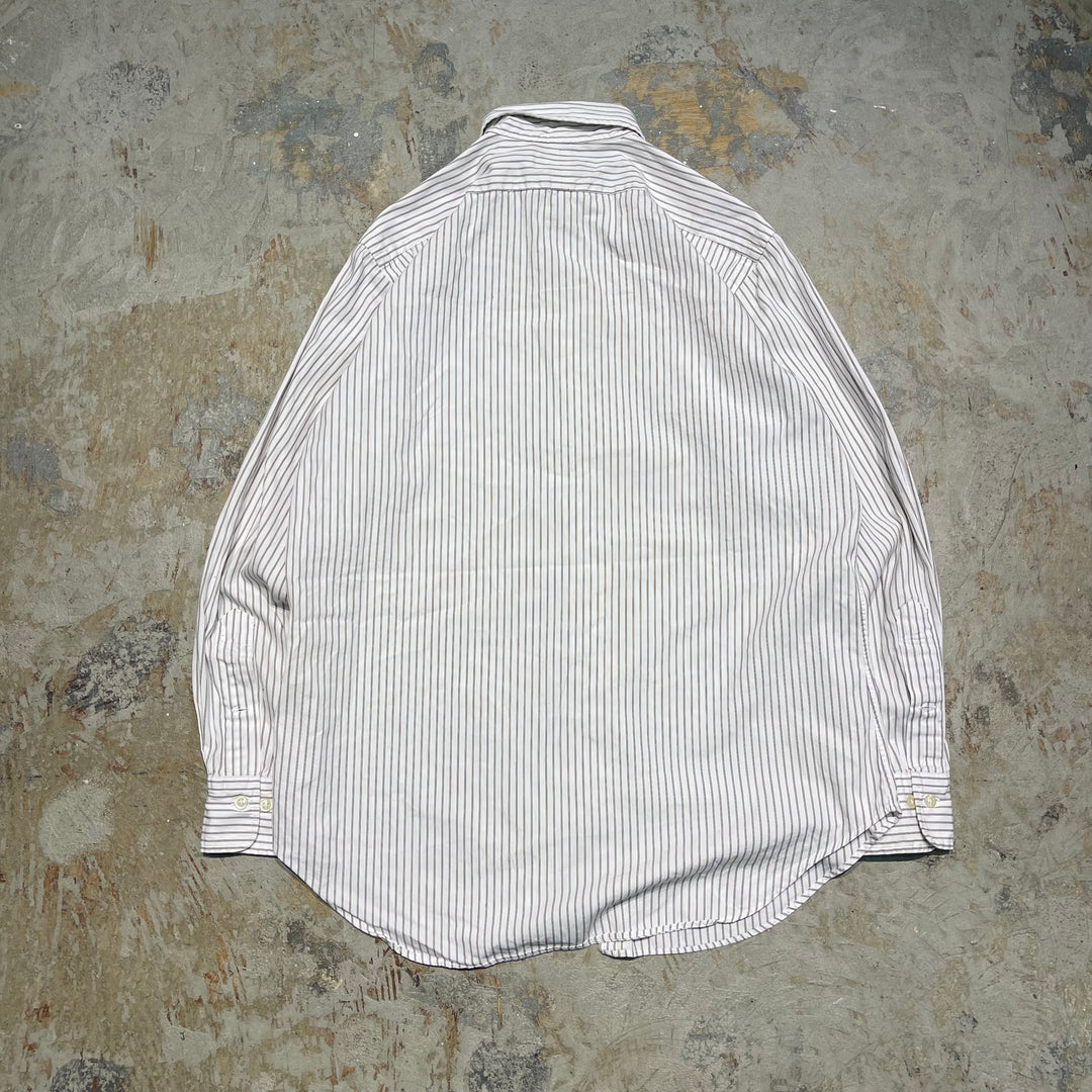 #4331 Ralph Lauren/ラルフローレン L/S Regular collar Shirts/レギュラーカラーシャツ/ANDREW CLASSIC FIT/ストライプ柄/サイズ15 32/33