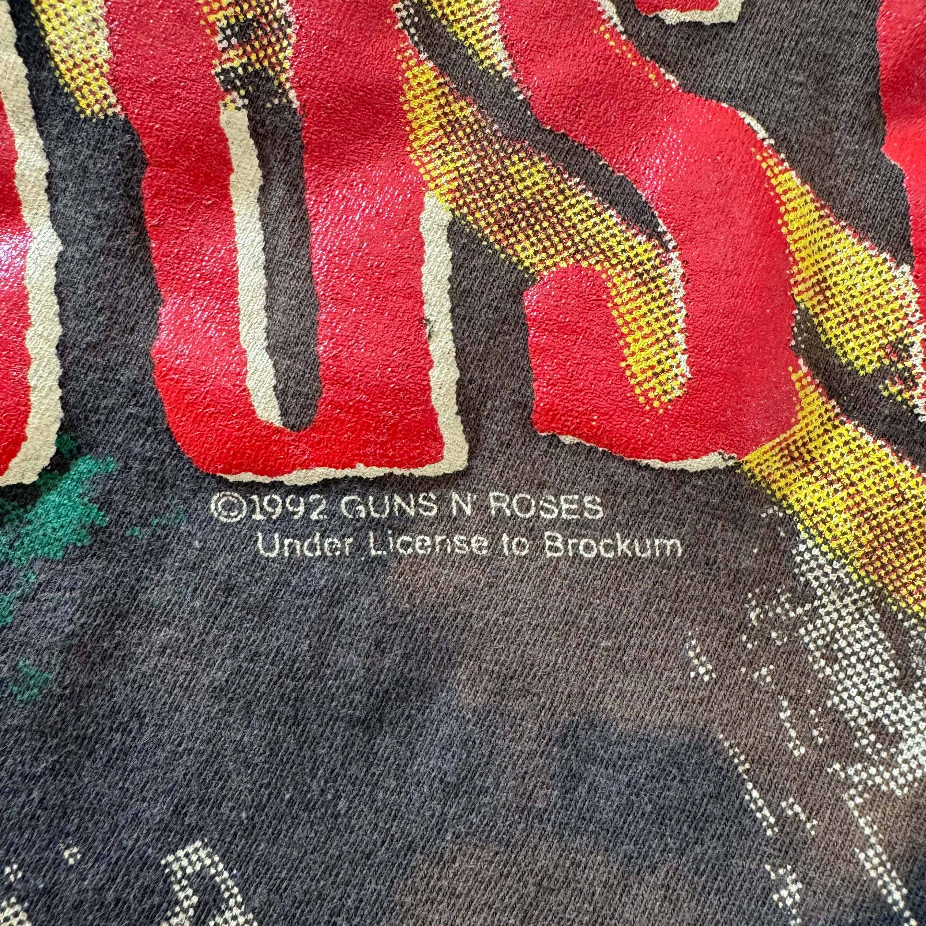 古着 USA製 90s GUNS N' ROSES 「Dust N' Bones」 スカル ボーン