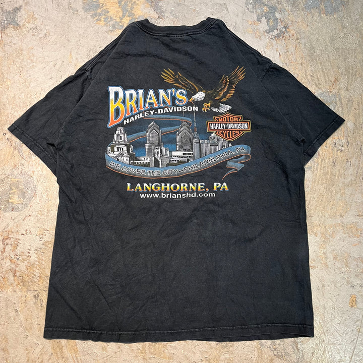古着 USA製 Harley-Davidson/ハーレーダビッドソン/ プリントTシャツ/ サイズL