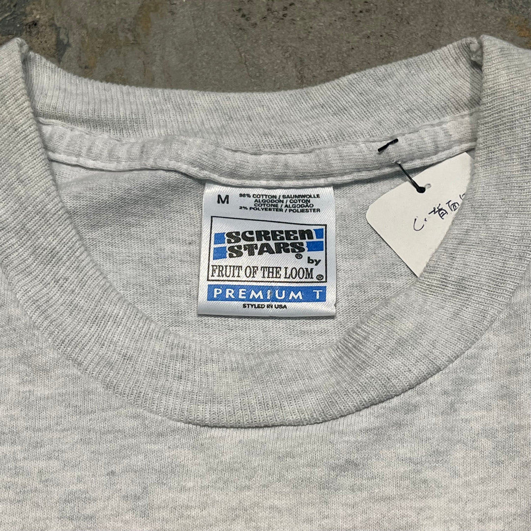 #4615 古着 80~90's SCREEN STARS/スクリーンスターズ/short sleeve print t-shirt Tee/半袖プリントTシャツ/シングルステッチ/AJAX/AMSTERDAM/サッカー/サイズM