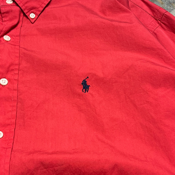 #4376 古着 Ralph Lauren/ラルフローレン/Long Sleeve Button Down Shirt/長袖ボタンダウンシャツ/YARMOUTH/ヤーマス/サイズ17 1/2 34/35