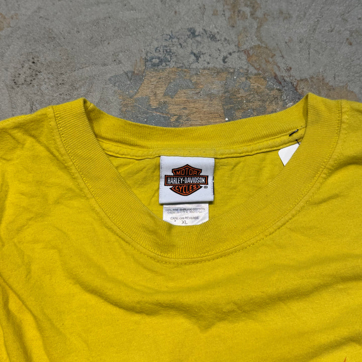 古着 USA製 Harley-Davidson/ハーレーダビッドソン/ ロングスリーブプリントTシャツ/サイズXL