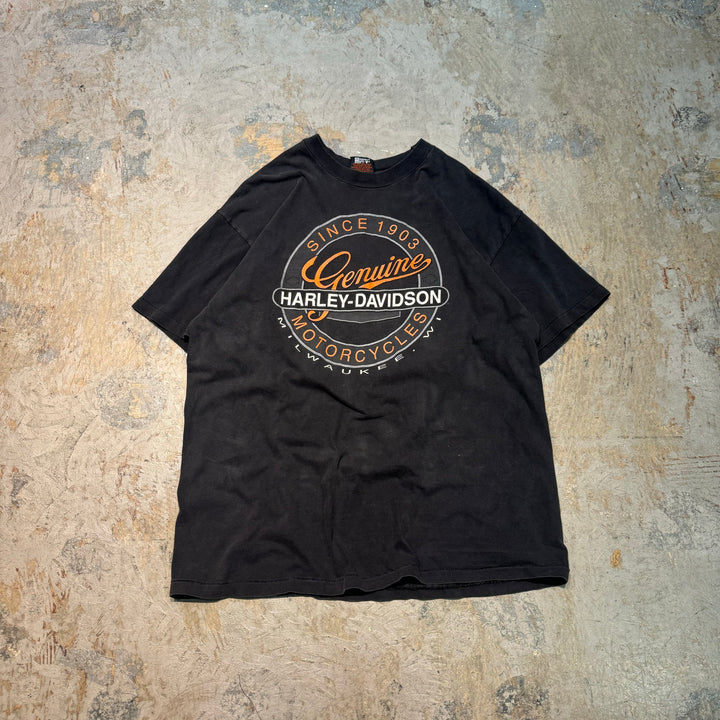 古着 USA製 Haley-davidson/ハーレーダビッドソン/プリントTシャツ/サイズXL