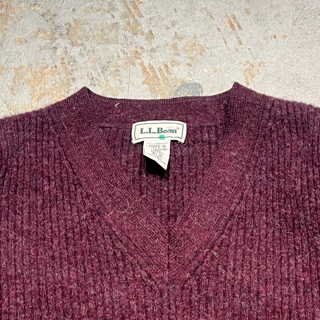 #3355 L.L.Bean/エルエルビーン/Vneck wool knit/Vネックウールニット/サイズ XL
