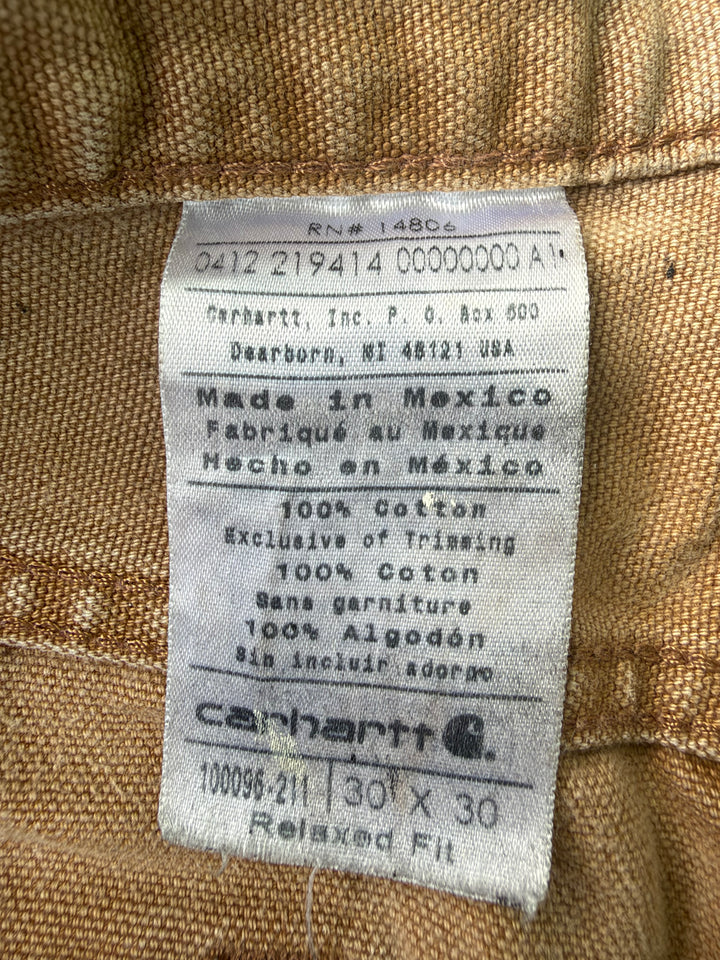 Carhartt Black Faded Duck Painter Pants W30 L30