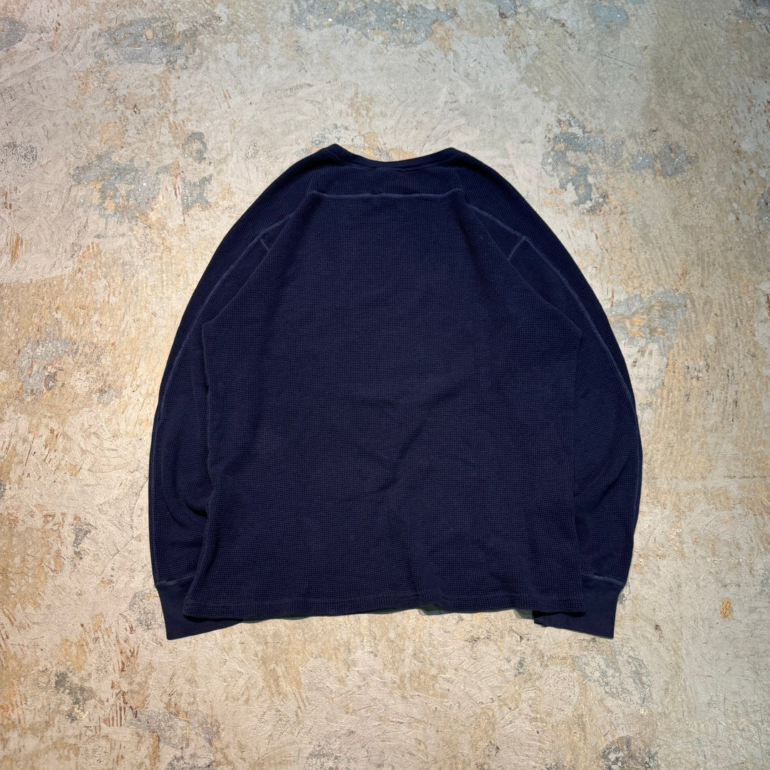 古着 POLO RALPH LAUREN/ポロラルフローレン/ クルーネックワッフルロングスリーブTシャツ/ サイズXL