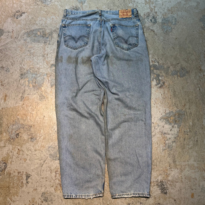 古着 Levis 560 Coffee Dye / コーヒー染 / Damage Denim /ダメージデニム/ 実寸35×31