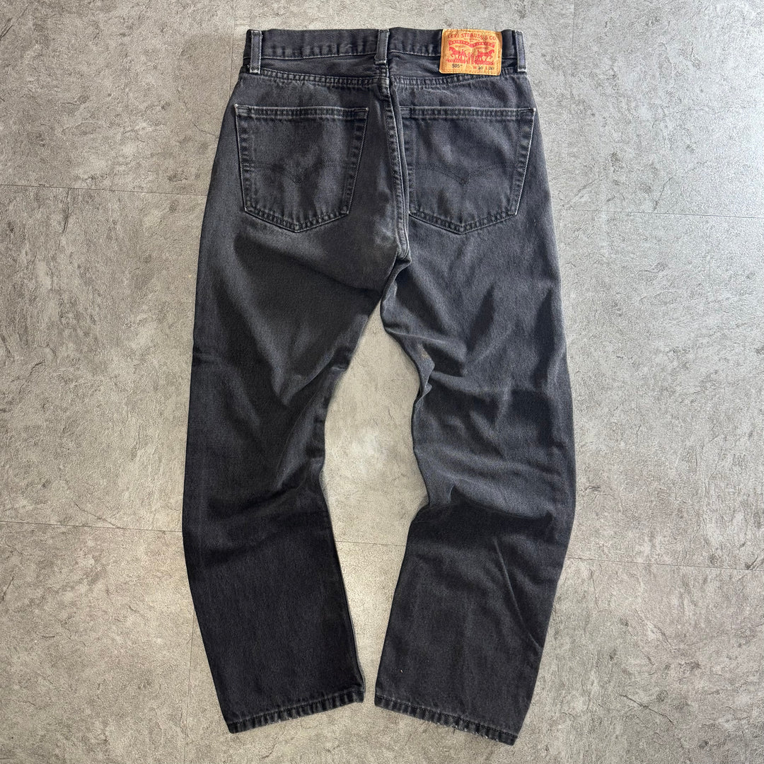 古着 Levi's リーバイス 505 ブラックデニムパンツ/ 実寸サイズ29×28