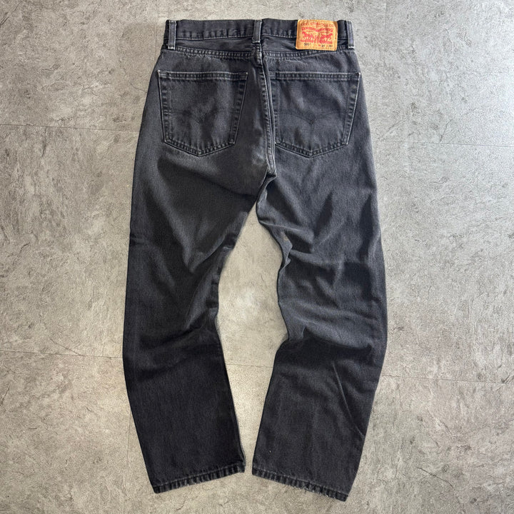 古着 Levi's リーバイス 505 ブラックデニムパンツ/ 実寸サイズ29×28