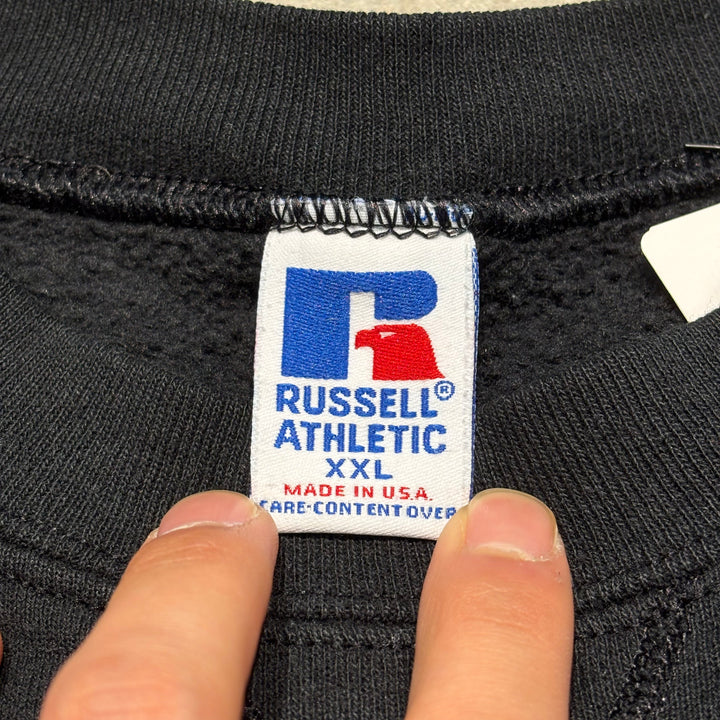 古着 USA製 80's〜 RUSSELL ATHLETIC/ ラッセルアスレチック/ ブランククルーネックスウェット/ 無地/ 前Vガゼット/ サイズXXL