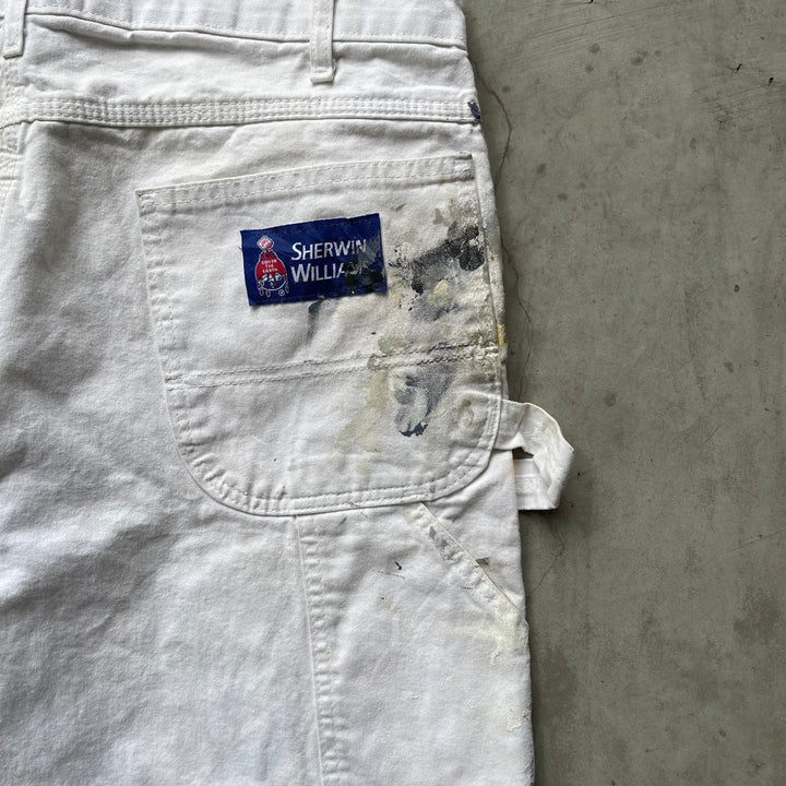 古着 Dickies×SHERWIN WILLIAMS/ディッキーズ× シャーウィン・ウィリアムズ/ ペインターパンツ / 企業ロゴ/ 実寸サイズ36×34
