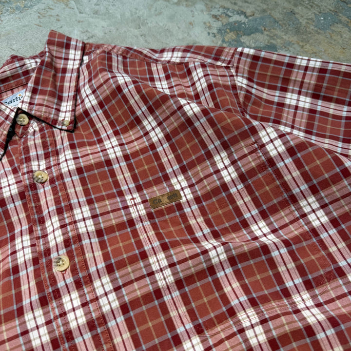 古着 carhartt/ カーハート/ ボタンダウン半袖シャツ/ チェック柄/ サイズXL