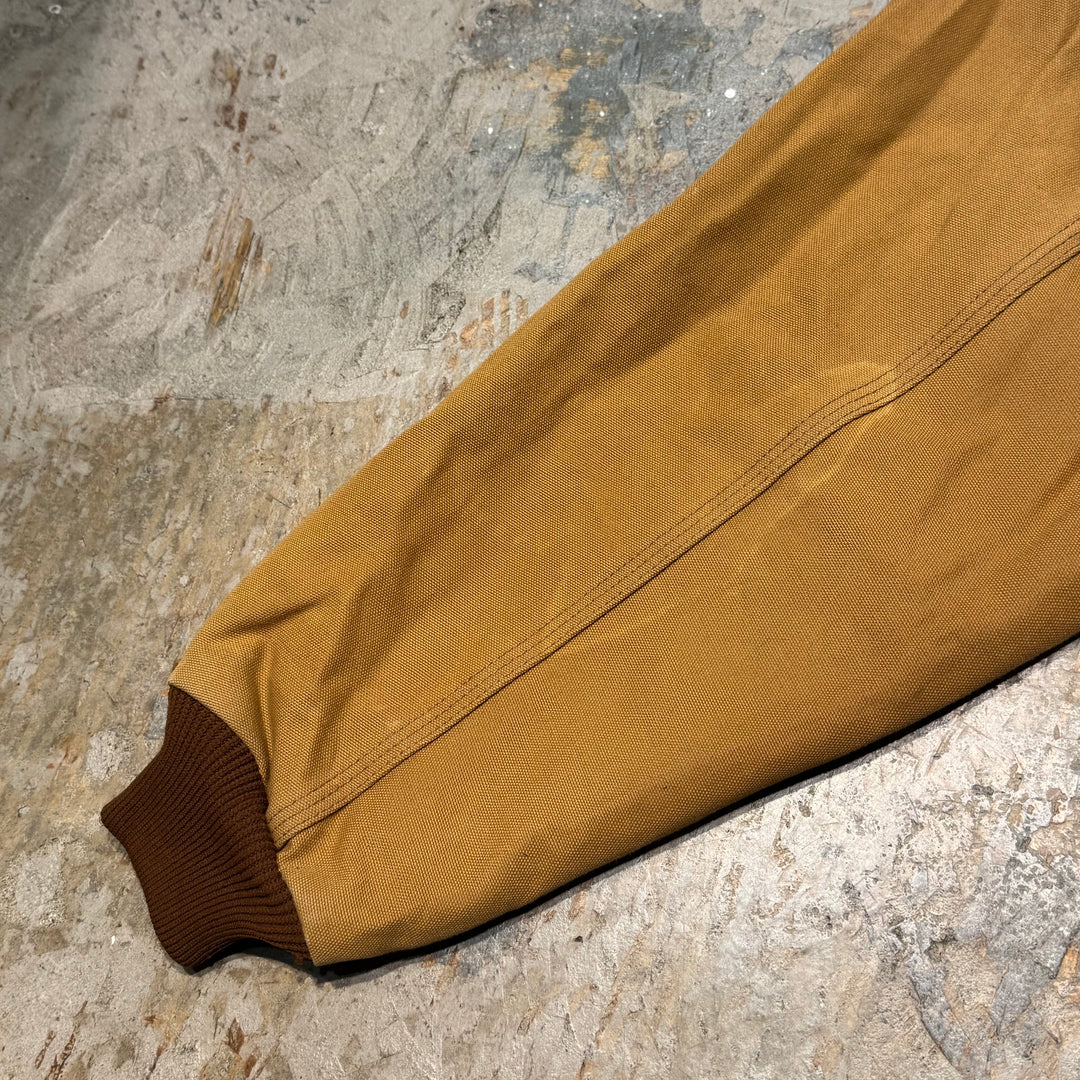 古着 USA製 80's~ Carhartt/ カーハート/ アクティブジャケット/ 企業ロゴ/ ダック地/ 裏地サーマル/ サイズXL
