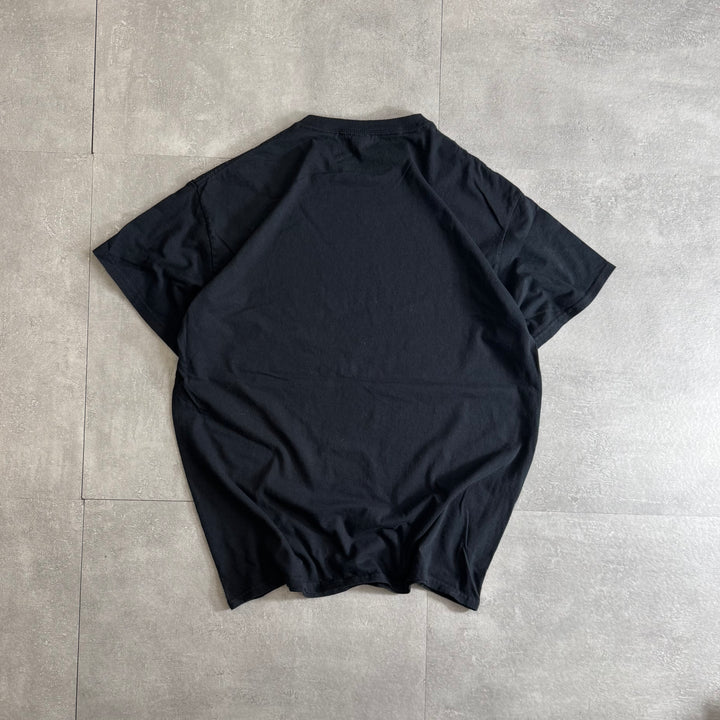 古着 Y2K GILDAN Fire skull プリントTシャツ サイズL