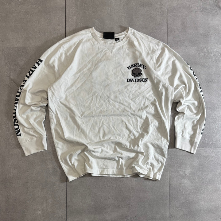 古着 Harley-Davidson ハーレーダビッドソン ロングスリーブプリントTシャツ サイズXL