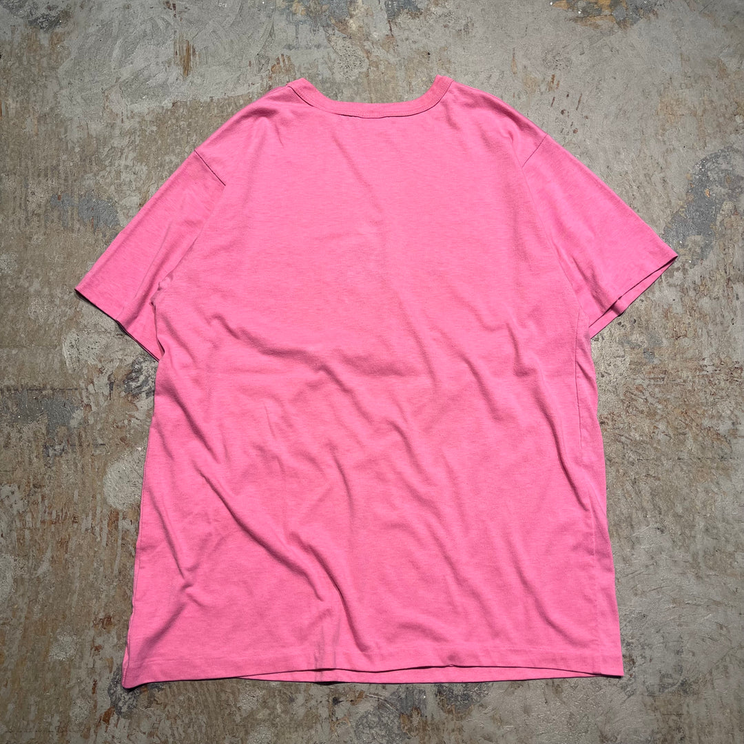 古着 USA製 バブルガム/熊/ヴィンテージ シングルステッチ アニマルTシャツ/サイズL-XL相当