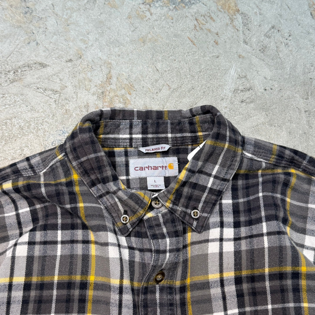 古着 carhartt/カーハート/ ボタンダウン長袖シャツ/ チェック柄/ サイズL