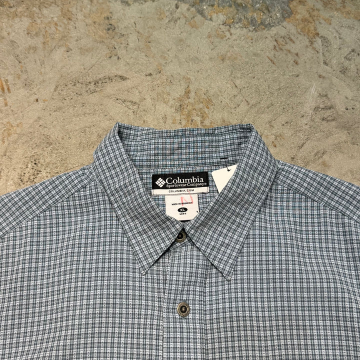 古着 Columbia/ コロンビア/ 半袖シャツ/チェック柄/サイズXL