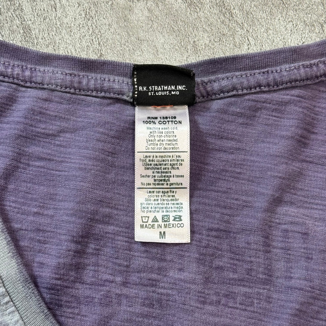 古着 Harley-Davidson ハーレーダビッドソン プリントTシャツ レディース Y2K Vネック サイズM