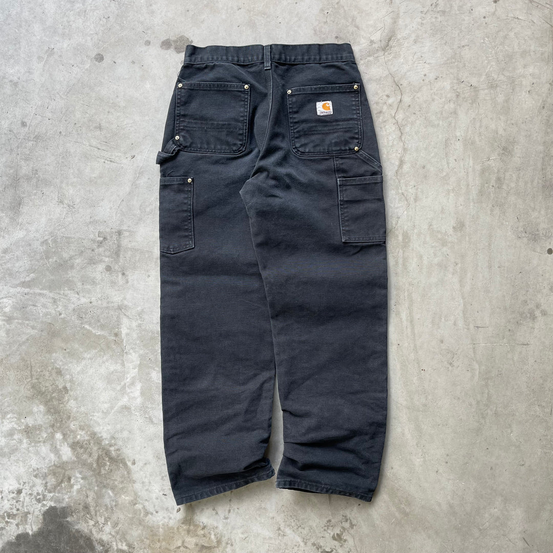 古着 Carhartt/カーハート/ダック地ペインターパンツ/ダブルニー/実寸サイズ28×28