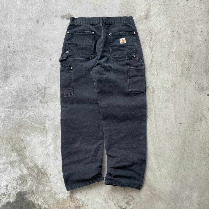 古着 Carhartt/カーハート/ダック地ペインターパンツ/ダブルニー/実寸サイズ28×28