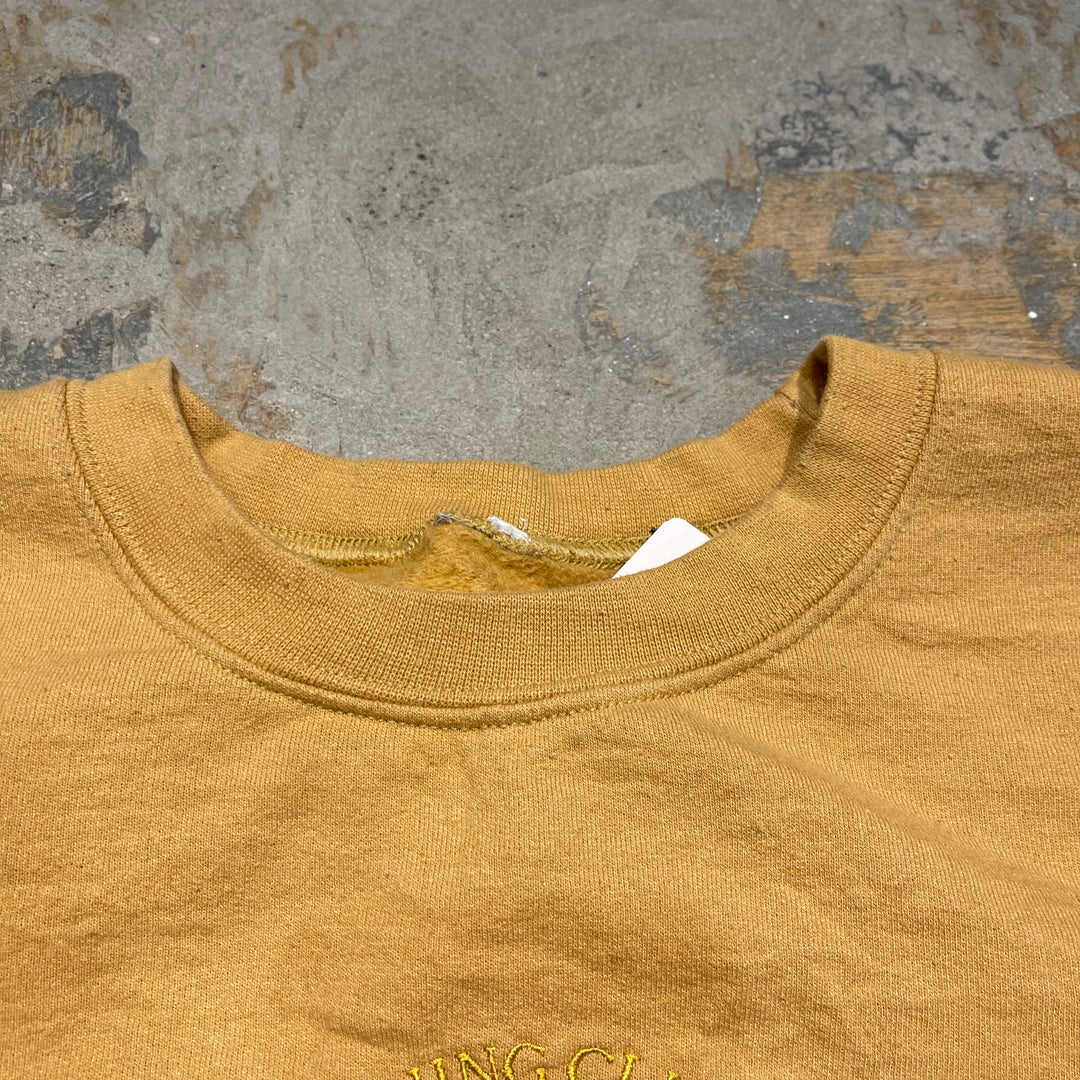 #4122 古着 Unknow/Crew Neck Print Sweat/クルーネックプリントスウェット/ST.MORITZ SWITZERLAND/サイズXL相当