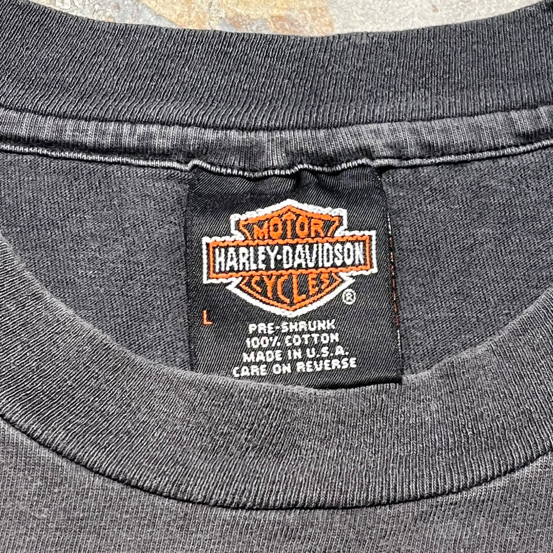 古着 USA製 90's〜 Harley-Davidson/ハーレーダビッドソン/ プリントTシャツ/ サイズL