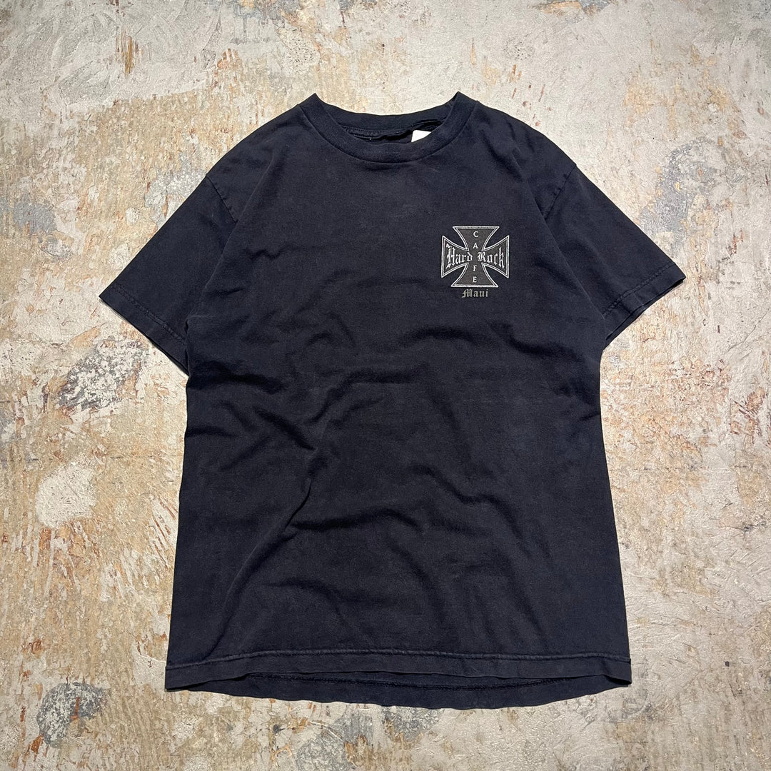 古着 90's HARD ROCK CAFE Detroit/ハードロックカフェ/アドバタイジング/企業系/プリントTシャツ / サイズ2XL相当