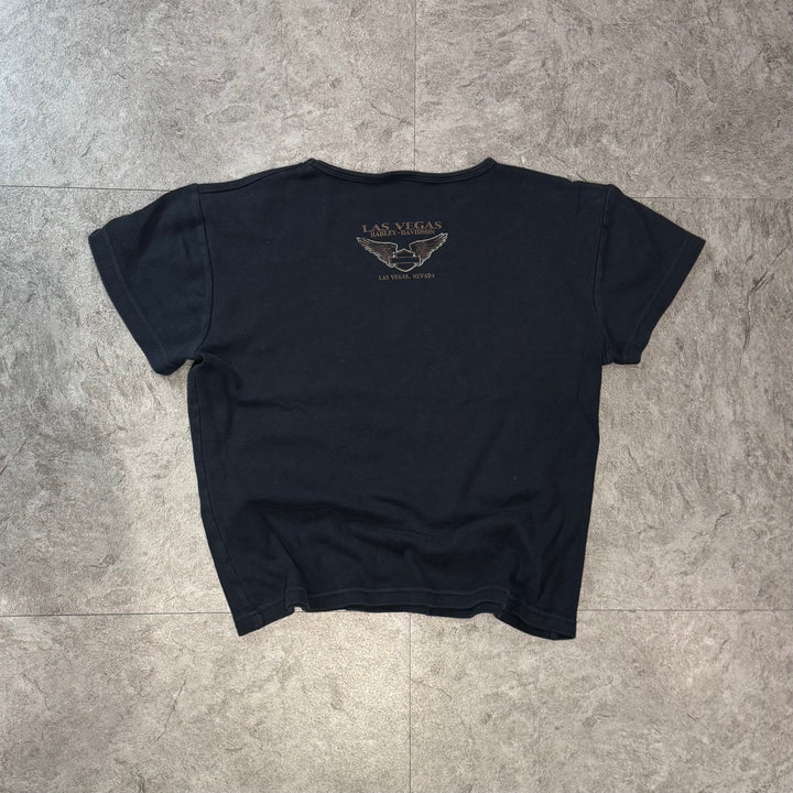 古着 Harley-Davidson ハーレーダビッドソン プリントTシャツ レディース Y2K サイズXL
