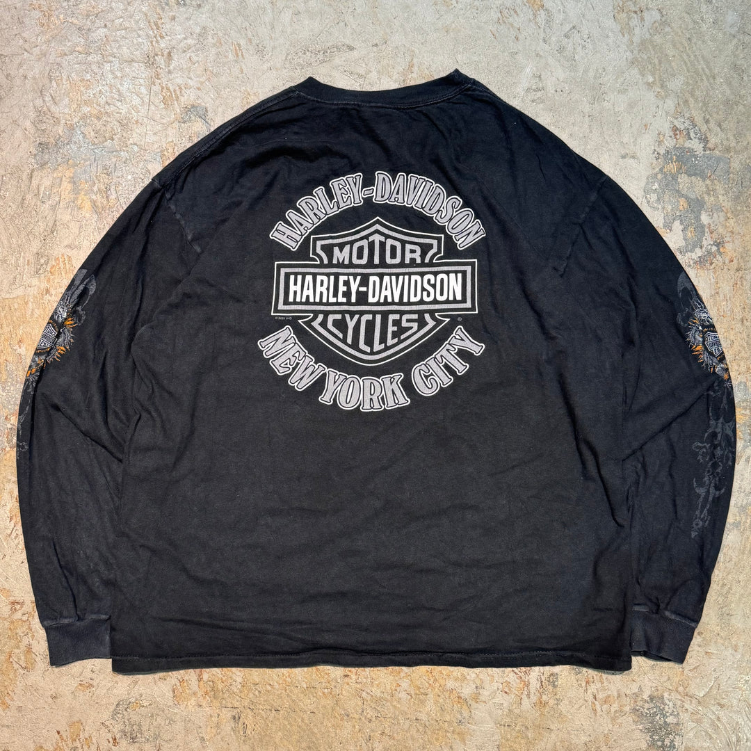 古着 Harley-Davidson/ハーレーダビッドソン/ プリントTシャツ/ロンT/ サイズXL