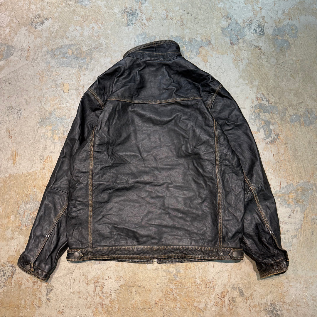古着 TOMMY BAHAMA/ トミーバハマ/ フルジップレザージャケット/ サイズL