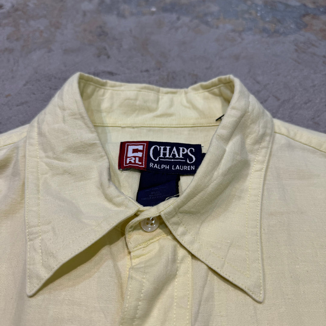 古着 CHAPS RALPH LAUREN/ チャップス ラルフ ローレン/ 半袖シャツ/ 無地/ リメイク/サイズL