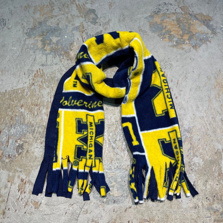#3054 古着 カレッジマフラー/University of Michigan/ミシガン大学