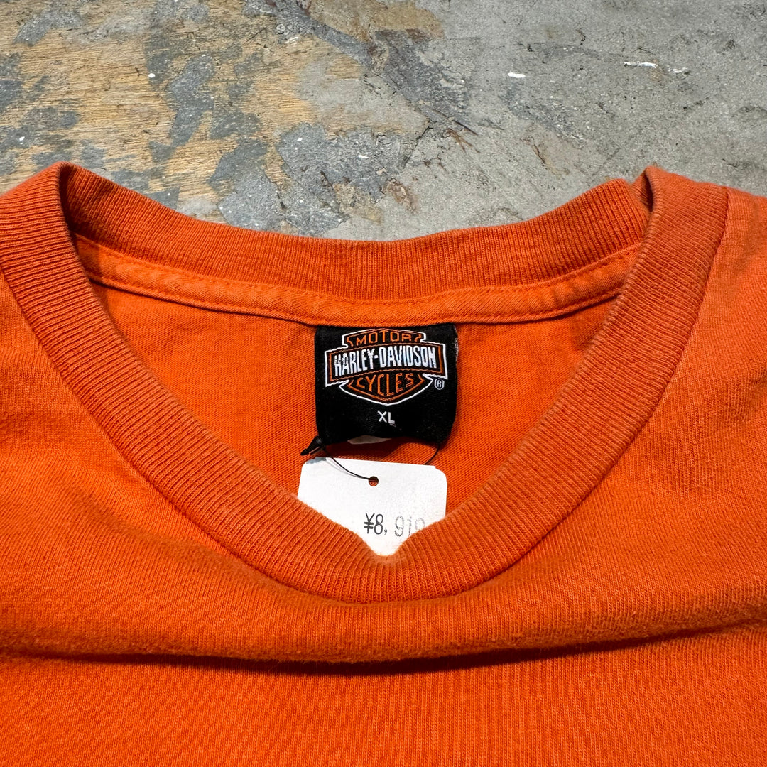 古着 USA製 Harley-Davidson/ハーレーダビッドソン/ プリントTシャツ / Orlando/ FLORIDA ,USA/ サイズXL