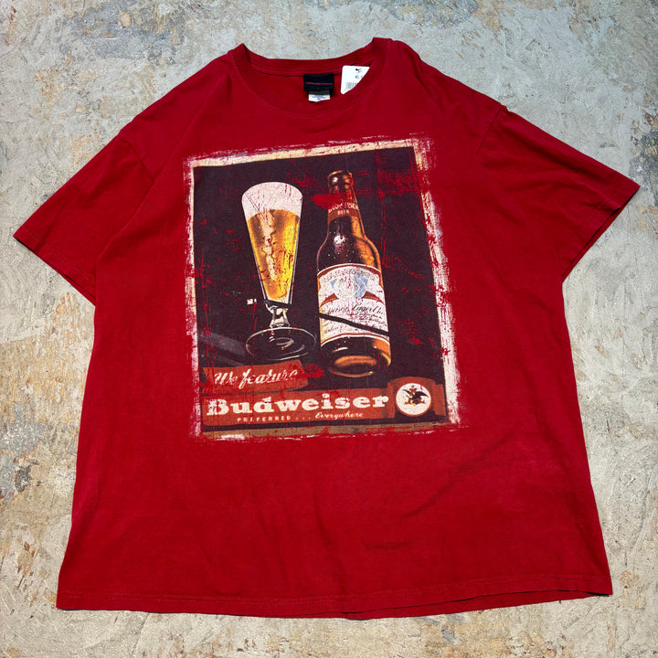 古着 GILDAN/ ギルダン/ BUDWEISER/ バドワイザー/ プリントTシャツ/ ビール/ サイズXL