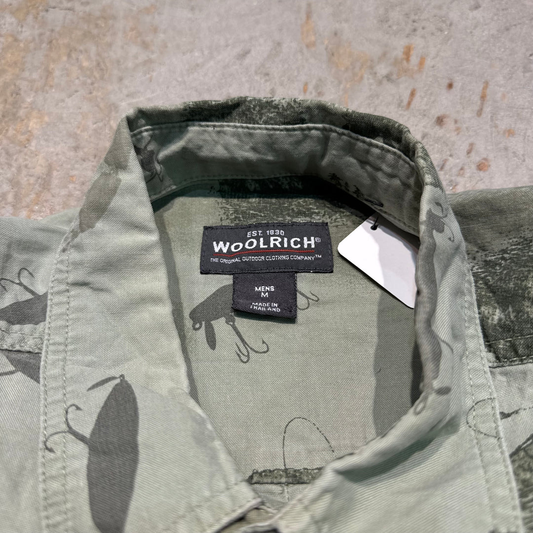 古着 WOOLRICH/ ウールリッチ/ ボタンダウン半袖シャツ/ 総柄/ サイズM