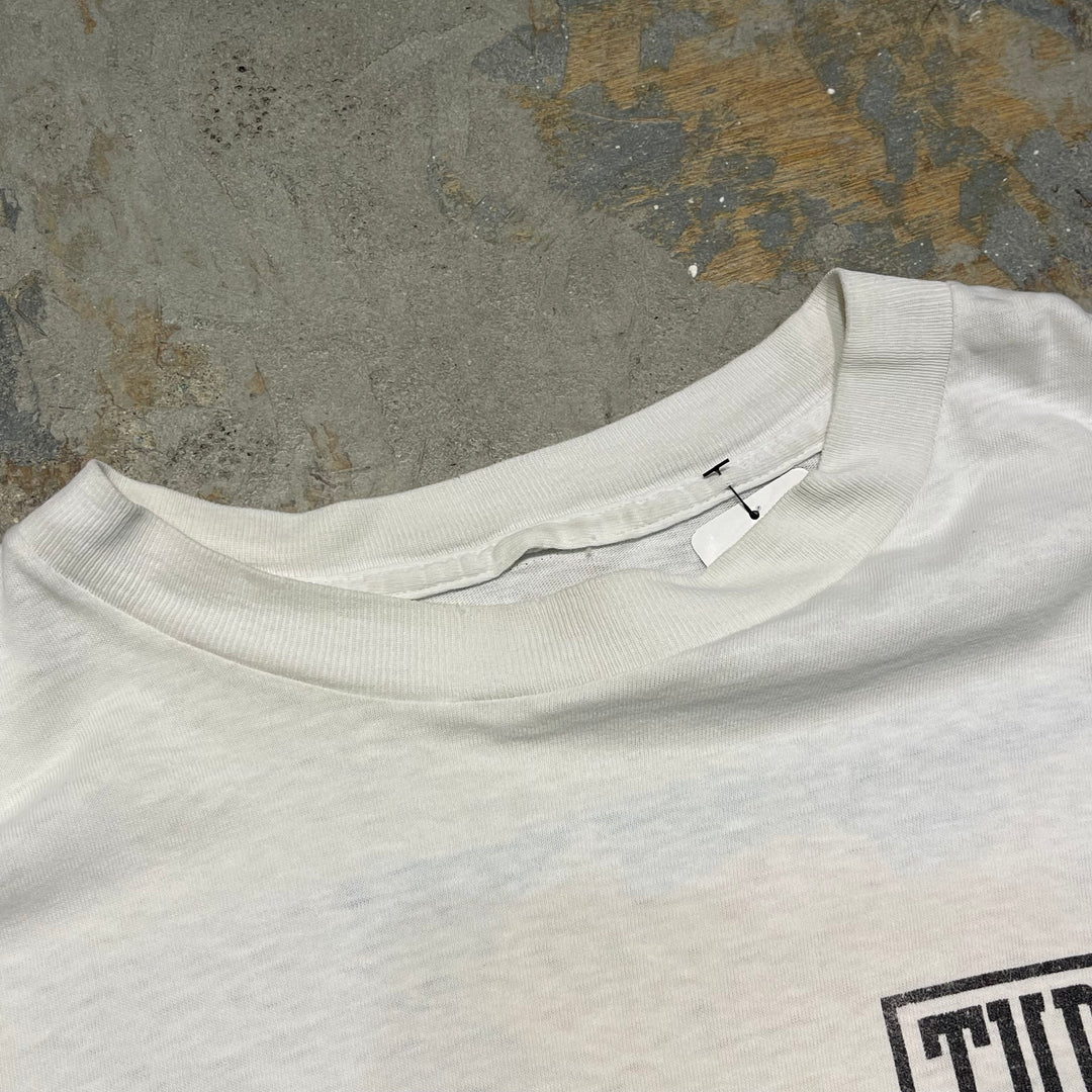 古着 91's TURN ONE/ターン ワン DUCATI 851 / オートバイ /ヴィンテージ シングルステッチ Tシャツ/サイズM相当