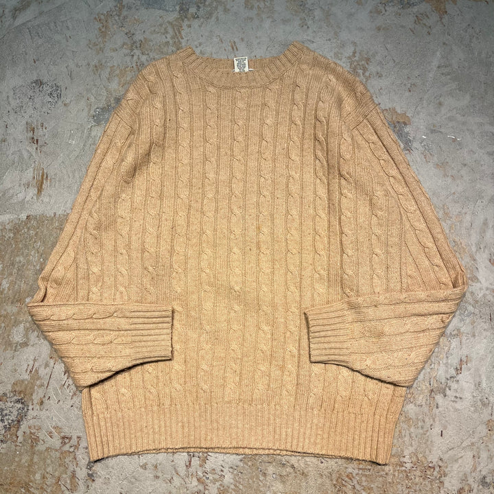 #3376 L.L.Bean/エルエルビーン/Crew neck cotton knit/クルーネックコットンニット/サイズL
