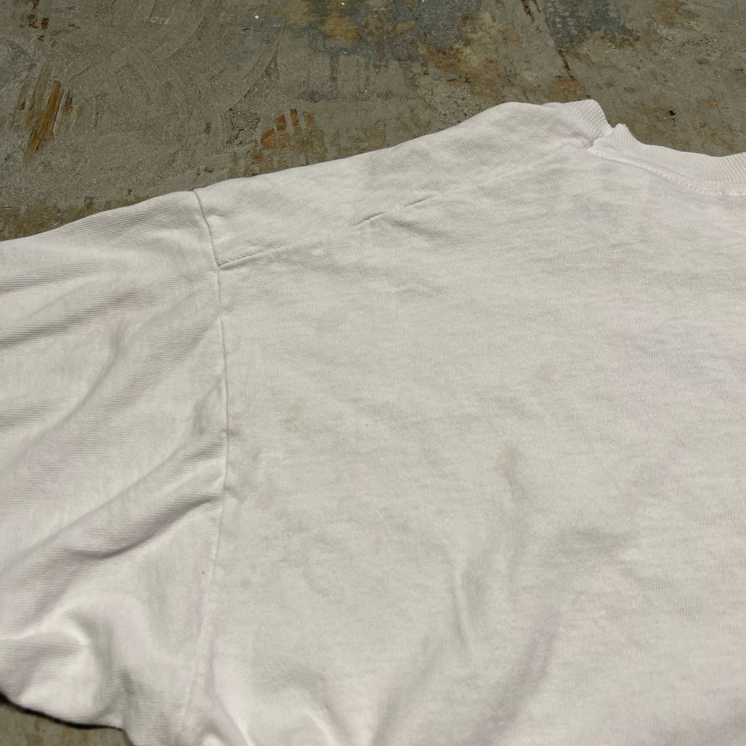 古着 USA製 90's フルーツオブザルーム/"THE BARFLYS"/ヴィンテージ シングルステッチ プリントTシャツ/サイズL