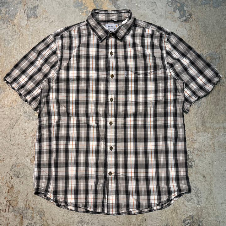 古着 carhartt/カーハート/ ボタンダウン半袖シャツ/ チェック柄/ サイズL
