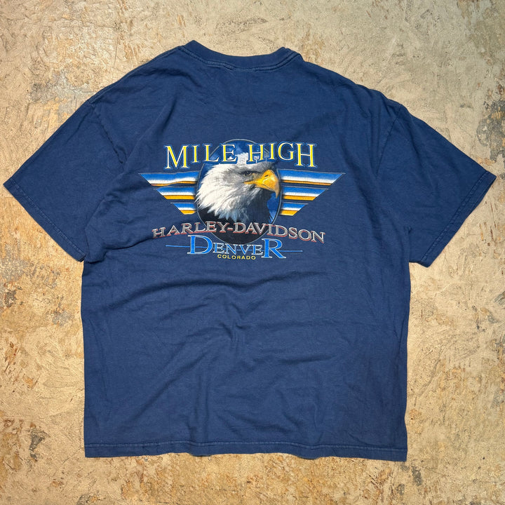 古着 USA製 Harley-Davidson/ハーレーダビッドソン/ プリントTシャツ/サイズL