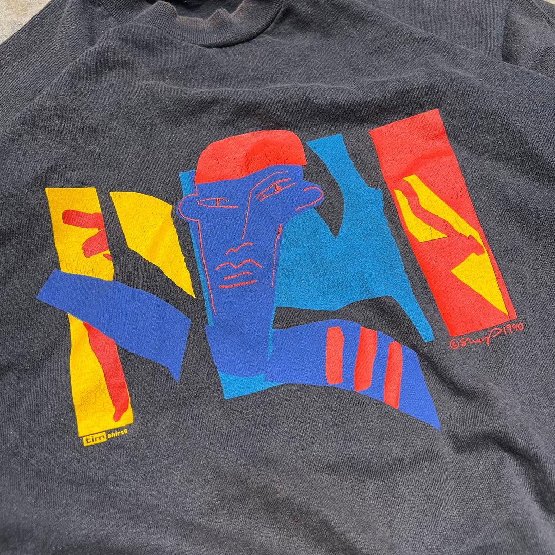 #4820 古着 90's TIM SHIRTS/アートプリント/ヴィンテージ/Tシャツ/シングルステッチ/サイズXL相当