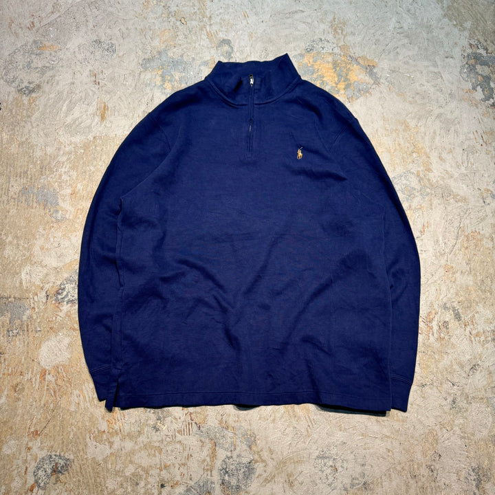 古着 POLO by Ralph Lauren/ ポロ バイ ラルフローレン/ ハーフジップニットセーター/ サイズXL