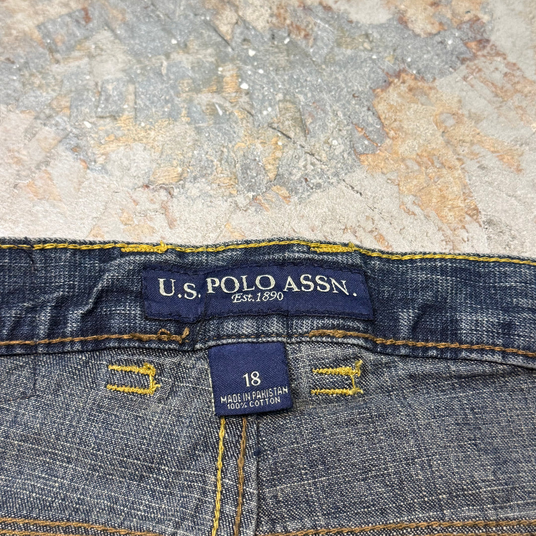 古着 U.S POLO ASSN/ ユーエスポロアッスン/ デニムペインターパンツ/ 実寸サイズ29×31