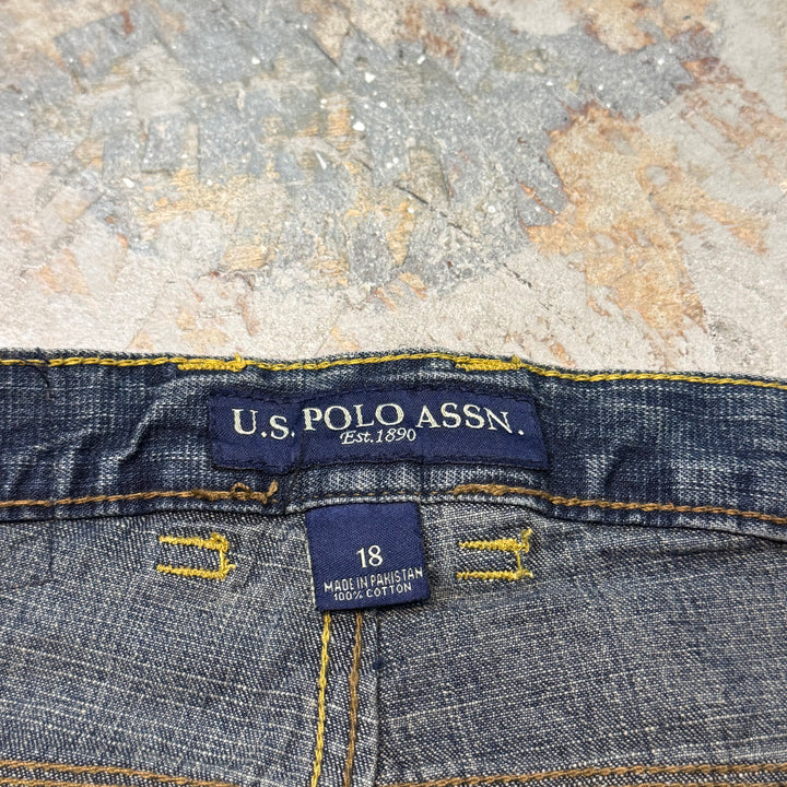 古着 U.S POLO ASSN/ ユーエスポロアッスン/ デニムペインターパンツ/ 実寸サイズ29×31