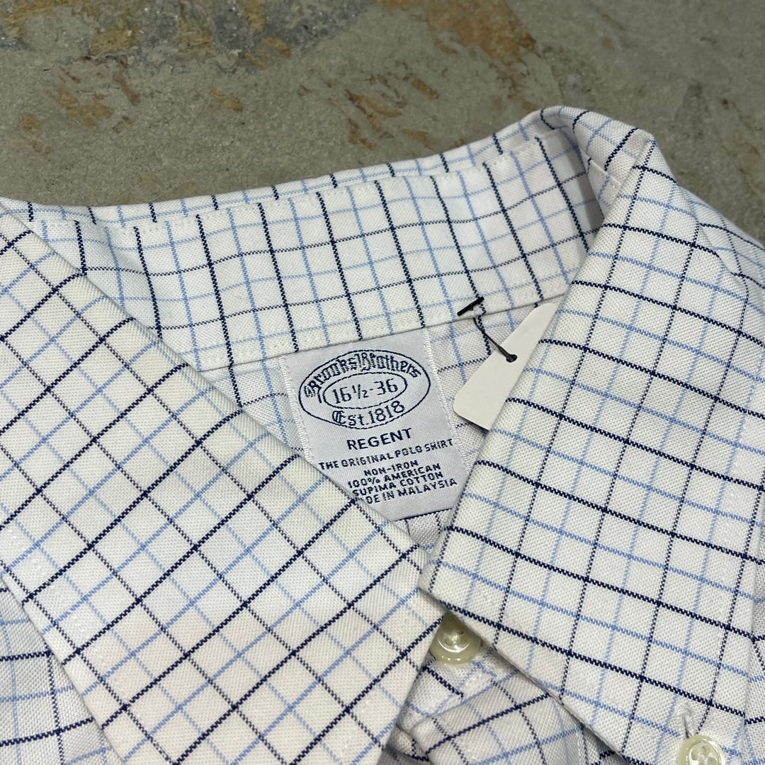 #4427 古着 Brooks Brothers/ブルックスブラザーズ/Long Sleeve Button Down Shirt/長袖ボタンダウンシャツ/Check/チェック柄/サイズL相当