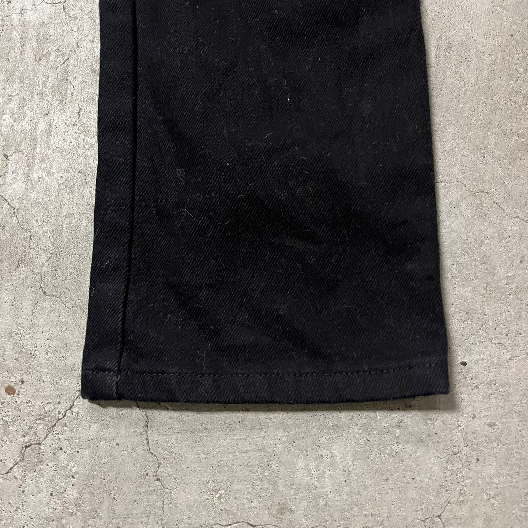 #4203 古着 GEORGE/Black Denim Pants/ブラックデニムパンツ/ストレートパンツ/サイズ33×32